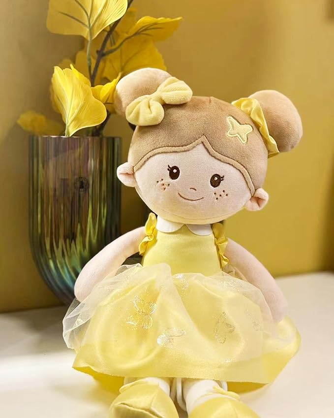 Soft Baby Doll Toys (16''), My First Baby Rag Doll for 1 Year-Old Girl Birthday Gift