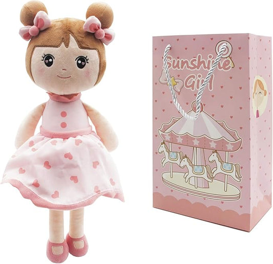 Maxshop 17'' Plush Dolls Baby Girl Toy Gifts Stuffed Doll