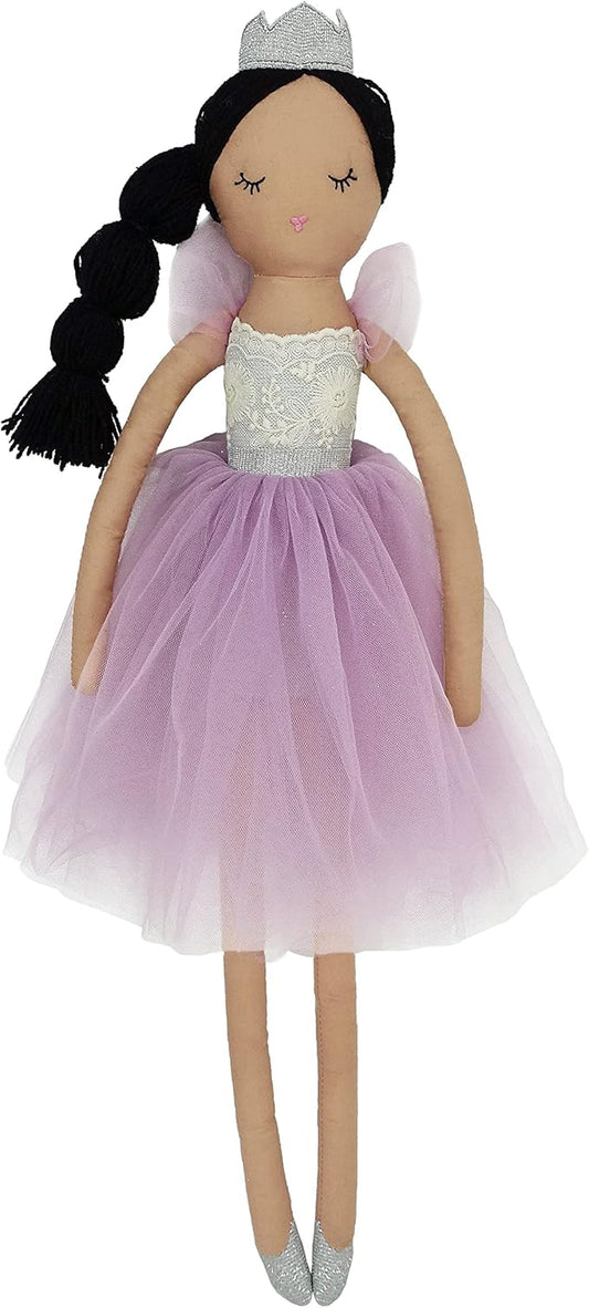 MON AMI Princess Violette Designer Doll – 22”, Soft & Elegant Stuffed Plush Princess Doll