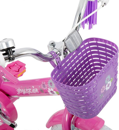 JOYSTAR Little Daisy Kids Bike for Girls Boys Ages 2-7 Years, 12 14 16 Inch Girls Bikes with Doll Bike Seat & Streamers