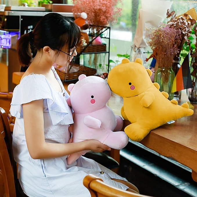 VHYHCY Cute Dinosaur Plush Toys, Fat Dinosaur Stuffed Animals Toys Dolls 20 inch