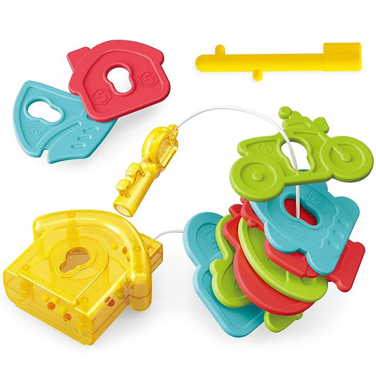 4 in 1 Montessori Sensory Learning Toy - Baby Rattle 0-6 Month 6-12 Months 1 Year 1-3 -