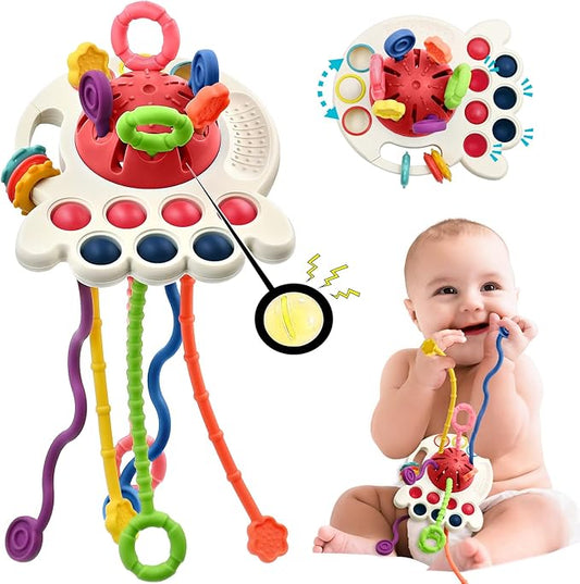 AiTuiTui Sensory Montessori Baby Toys 6 to 12 Months, Toddler Travel Toys for 1 2 Year Old Boy Girl Birthday Gifts 9 10 18 Months