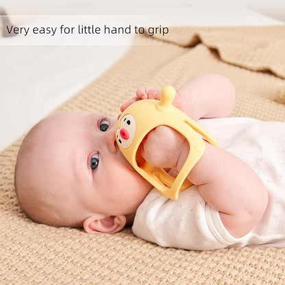 Smily Mia Smily Mia Penguin Teethers, Silicone TeethingToys for Babies 0-6Months 3-6Months, Hand
