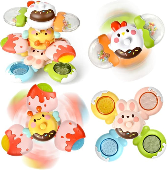 High Chair Baby Toys 12-18 Months, Suction Cup Spinner Toy for Baby Rattle 1-3, Birthday 1 2