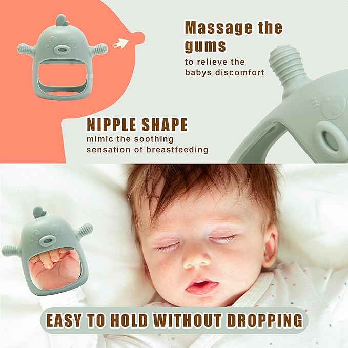 Baby Fruit Food Feeder Breastmilk Popsicle Molds for Teething Relief - 3 Pack Feeding Sets 1 Freezer 1 Teether 1 Silicone 3 Extra