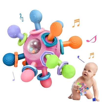 Baby Montessori Teething Toys for 0-6 6-12 Months Infant Teethers 0 3 6 9 12 18 1 2