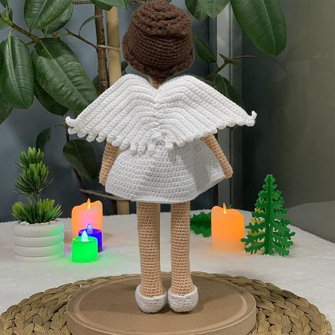 Natural Fiber Crochet Doll,Cute and Cuddly Handmade Plush Toy