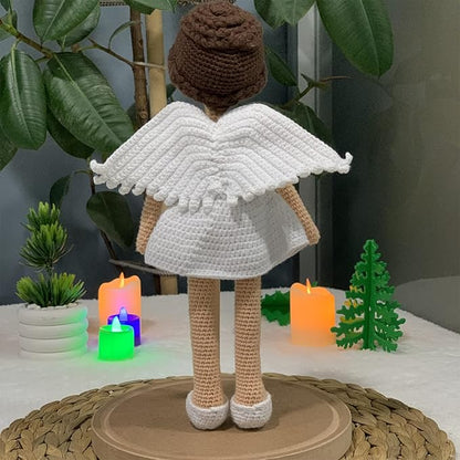 Natural Fiber Crochet Doll,Cute and Cuddly Handmade Plush Toy