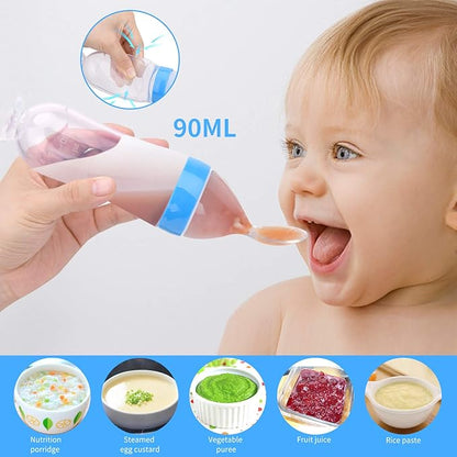 Food Feeder Baby Fruit Pacifier (3 Pcs) with 6 Different 2 PCS 90ML Spoons