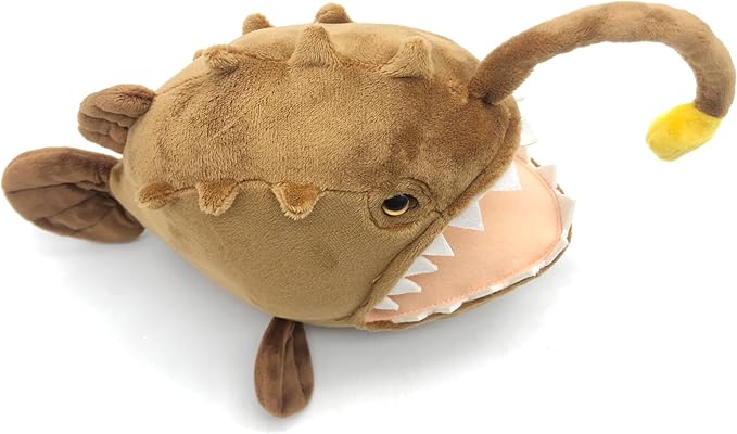 JIANEEXSQ Realistic Angler Fish Stuffed Animal Doll, Simulation Anglerfish Plush Toy
