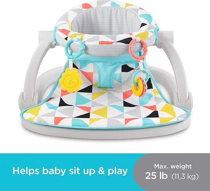 Fisher-Price 3-in-1 Snugapuppy Activity Center & Portable Baby Chair Sit-Me-Up
