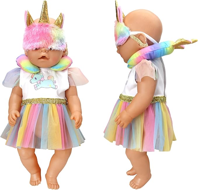 SOTOGO 4 Pieces Doll Sleeping Bag for 14 -17 Inch New Born Baby Dolls,15 Inch Baby Doll and American 18 Inch Doll