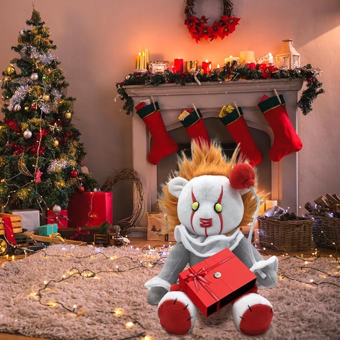 Verceco Cute Clown Doll Plush Toy 11 Inch Scary Clown