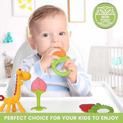 Teethers for Babies 0-6 Months - Newborn Infant Baby Teething Toys 0-6 Months 6 Pack
