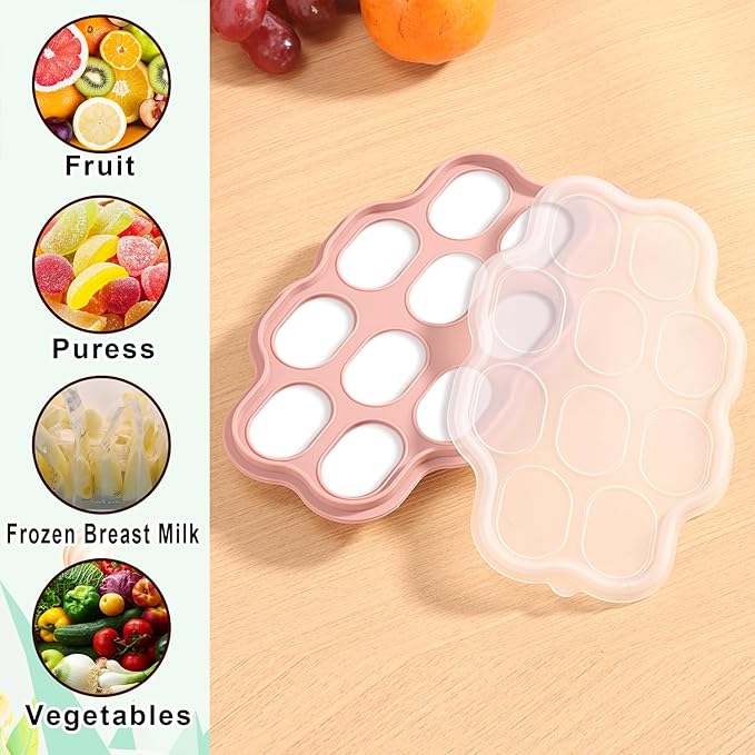 Baby Fruit Feeder Pacifier - 3 Pack | 1 Baby Food Feeder & 1 Baby Teether & 1 Baby Popsicle Molds