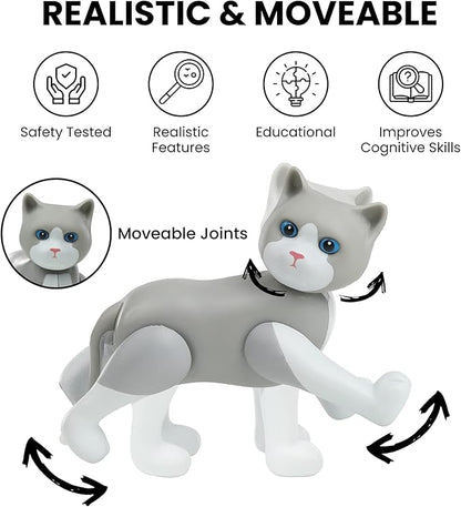Beverly Hills Doll Collection Farm Animal Toys Set of 10, Large Toy Farm Animals for Toddlers