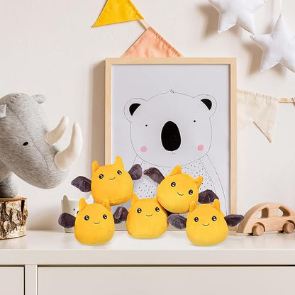 REFAHB Lucky Bat Plush Toy, Removable Stuffed Animal Plush Dolls (5pcs a