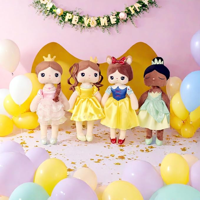 Princess Dolls, Baby Girl Plush Rag Doll Figure Toys 14" Soft