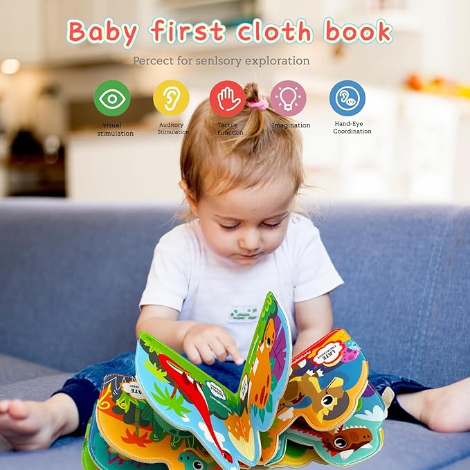 Baby Mask Books 18 Months, Sensory Baby Toys Folding Felt 18 Months