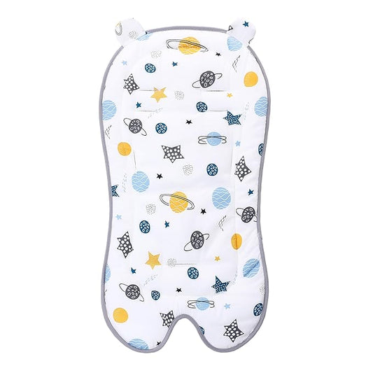 Baby Carriage Cushion, Universal Breathable Car Seat Insert Cushion, 3D Air Mesh Baby Seat Pad Liner for CarSeat, Buggy, High Chair (Planet)