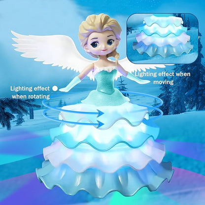 Dancing Princess Toys for Girls,Electric Cars Angel Doll with Colorful 3 4 5 6 (159A)