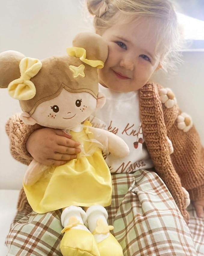 Soft Baby Doll Toys (16''), My First Baby Rag Doll for 1 Year-Old Girl Birthday Gift