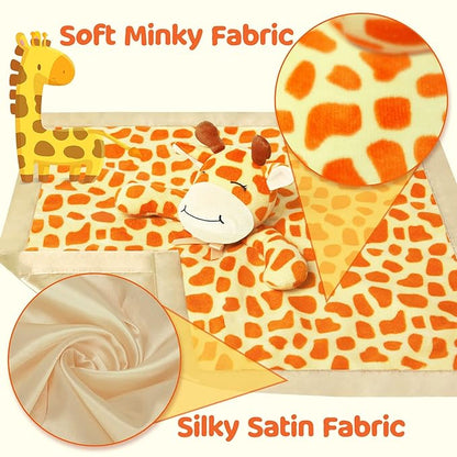 Pro Goleem Giraffe Loveys for Babies Soft Security Blanket Snuggle 16 Inch