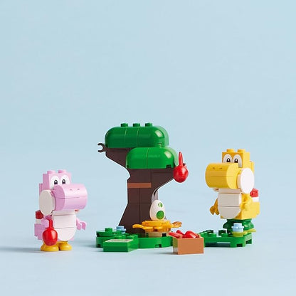 LEGO Super Mario Yoshis’ Egg-cellent Forest Expansion Set, Super Mario Collectible Toy for Kids 2 Brick-Built 6 and 71428