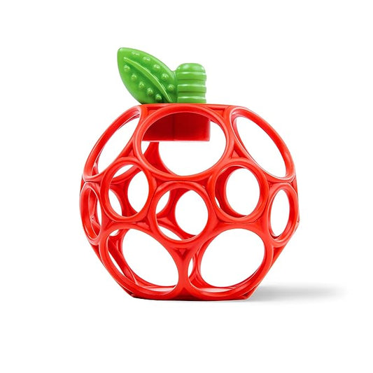 Bright Starts Oball Easy Grasp Red Apple Teether Toy, Hold My Own Collection