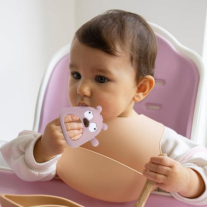 Silicone Teether Toys’╝īTeething Toys for Babies, Baby Teether Never Drop Baby Teether for Teething Relief