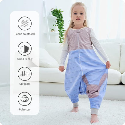 Infant Toddler Sleeping Bag, Baby Sleeping Sack Sleeveless 4 Season 1-3T, Rabbit