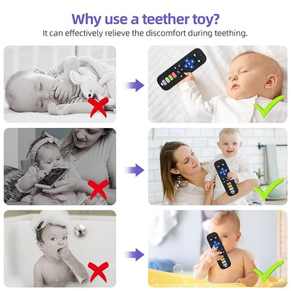 Chuya Baby Remote Control Teether Toy Chew Toy for Babies 0-24 Months