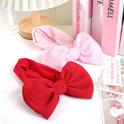 YanJie Baby Girl Headbands - Nylon Bow Hair Accessories for Newborn Infants, Toddlers (0-6 Months)