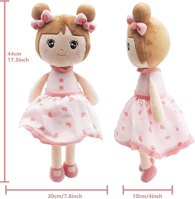 Maxshop 17'' Plush Dolls Baby Girl Toy Gifts Stuffed Doll