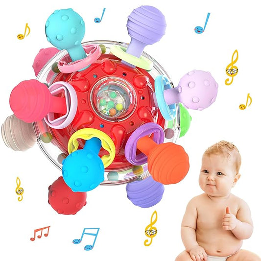 Baby Sensory Teething Toys - Infant Teethers Montessori Toys, Updated 0 3 6 9 12 18