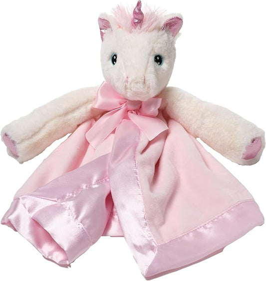 Bearington Baby Dreamer Snuggler, 15 Inch White and Pink Unicorn
