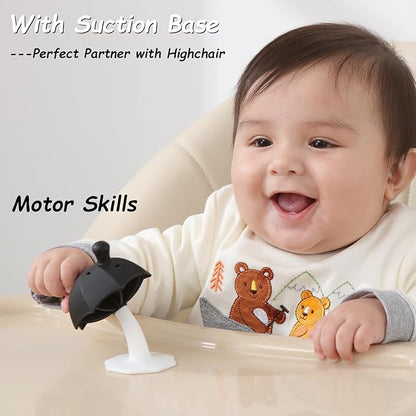 Teething Toys for Babies 0-6 months, Seposeve Umbrella Baby Teether with Suction Base 6-12 months 12-24 months