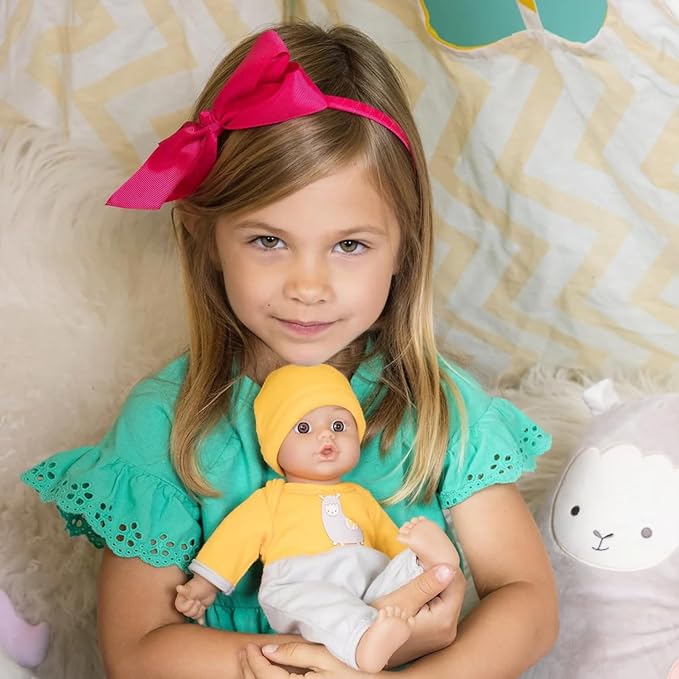 Adora Amazon Exclusive Sweet Babies Collection, 11” Soft and Cuddly Boy Baby Doll Machine Washable, Birthday Gift For Ages 1+ - Baby Llama