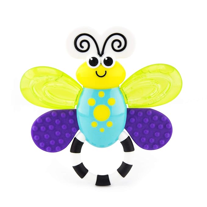 Sassy Flutterby Teether | Water-Filled Teether Soothes Gums 3 Months (80106)
