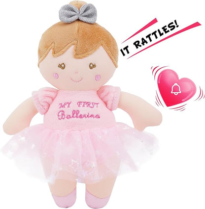 9" Soft Ballerina Baby Doll Freya - Adorable My First Baby Doll for Infants