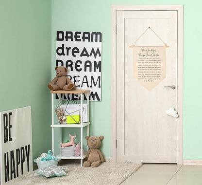 The Wonderful Things You Will Be-Flag Sign Gifts for Baby