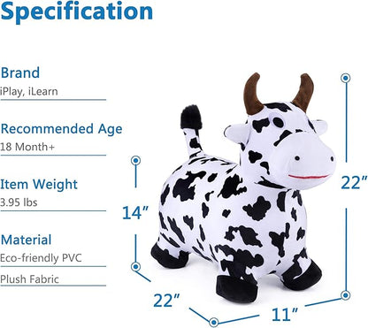 iPlay, iLearn Bouncy Pals Cow Hopping Horse 18 Months 2 3 4 5
