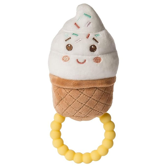 Mary Meyer Sweet Soothie Soft Baby Rattle with Teether Ring,