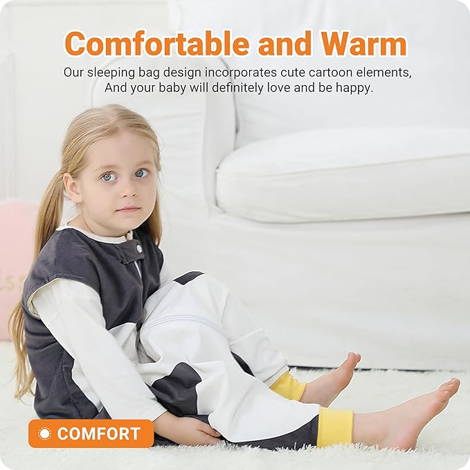 Baby Sleeping Sack Sleeveless, Toddler Sleeping Bag with Legs