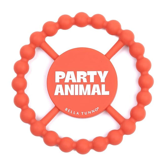 Bella Tunno Happy Teether ??Soft & Easy Grip Baby Teether Toy, Silicone Teether Ring to Help Soothe Gums