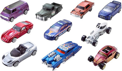 Hot Wheels Toy Cars & Trucks 10-Pack, Set of 10 1:64 Scale Vehicles