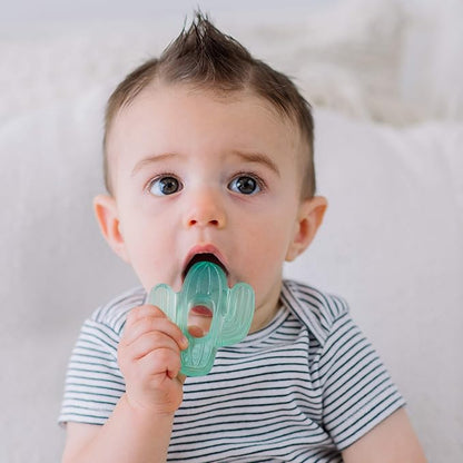 Itzy Ritzy Water-Filled Teethers - Cold Cutie Coolers Textured On Both Sides to Massage Sore Gums & Emerging Teeth 3 Green