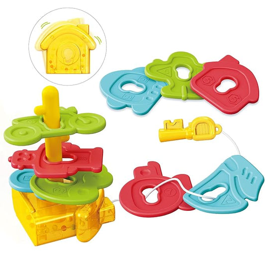 Montessori Baby Teething Toys for 0 3 6 12 18 Months - Sensory Rattles, Teethers