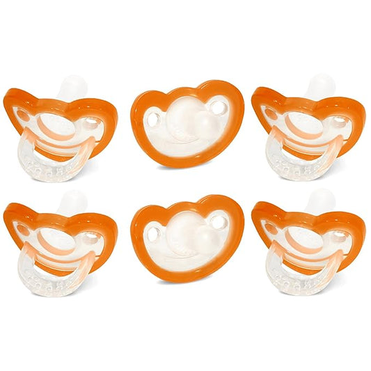 RaZbaby JollyPop Baby Pacifier for Newborns 0-3m - Soft BPA Free Medical Grade Silicone Made in The USA with a Durable one Piece Construction 6